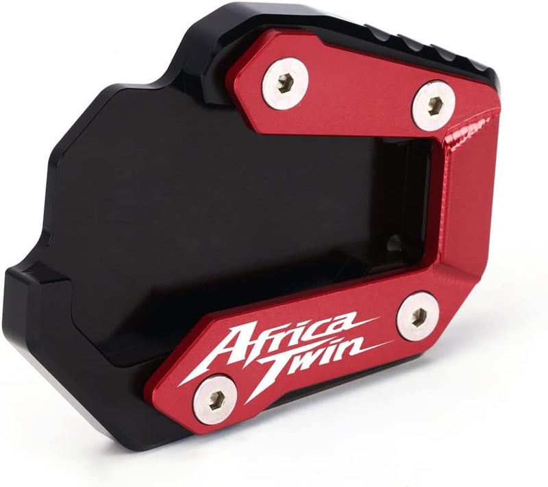 Modeer Compatible with CRF1100L Africa Twin 2019-2024 Motorcycle Kickstand Foot Side Stand Extension Pad Support Plate Pedal CRF 1100 L Accessories (red) - Image 5